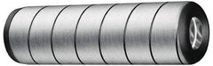 Jergens - 1/2" Diam x 3" Pin Length Alloy Steel Grooved Dowel Pin - C 47-58 & C 60-64 (Surface) Hardness, 1 Beveled & 1 Threaded End - Americas Industrial Supply