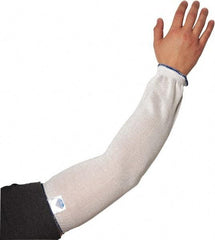 PIP - Size Universal, White Dyneema Cut Resistant Sleeve - 18" Long, ANSI Cut Resistance Level A2, Continuous Knit Cuff - Americas Industrial Supply