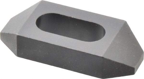 Gibraltar - 1/2" Stud, Steel, Plain Strap Clamp - 11/16" Travel, 2-1/2" OAL x 1-1/8" Wide x 1/2" High, Black Oxide Finish, Tapered Nose - Americas Industrial Supply
