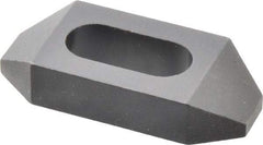 Gibraltar - 1/2" Stud, Steel, Plain Strap Clamp - 11/16" Travel, 2-1/2" OAL x 1-1/8" Wide x 1/2" High, Black Oxide Finish, Tapered Nose - Americas Industrial Supply