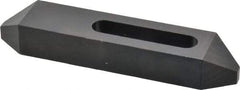 Gibraltar - 1/2" Stud, Steel, Plain Strap Clamp - 2-1/16" Travel, 6" OAL x 1-1/4" Wide x 7/8" High, Black Oxide Finish, Tapered Nose - Americas Industrial Supply