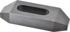 Gibraltar - 5/8" Stud, Steel, Plain Strap Clamp - 1-3/16" Travel, 4" OAL x 1-1/2" Wide x 3/4" High, Black Oxide Finish, Tapered Nose - Americas Industrial Supply