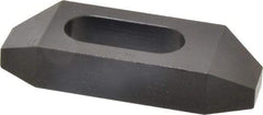 Gibraltar - 3/4" Stud, Steel, Plain Strap Clamp - 1-1/16" Travel, 4" OAL x 1-1/2" Wide x 3/4" High, Black Oxide Finish, Tapered Nose - Americas Industrial Supply