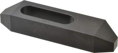 Gibraltar - 3/4" Stud, Steel, Plain Strap Clamp - 1-15/16" Travel, 6" OAL x 1-1/2" Wide x 1" High, Black Oxide Finish, Tapered Nose - Americas Industrial Supply