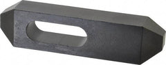 Gibraltar - 7/8, 1" Stud, Steel, Plain Strap Clamp - 1-11/16" Travel, 8" OAL x 2" Wide x 1-3/8" High, Black Oxide Finish, Tapered Nose - Americas Industrial Supply