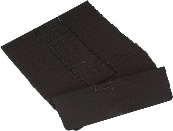 Quantum Storage - 11.1" Wide x 4" High, Black Bin Divider - Use with Quantum Storage Systems - QSB109, 110, 116 - Americas Industrial Supply