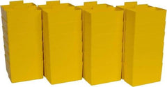 Quantum Storage - 2.8" Wide x 3" High, Yellow Bin Cup - Use with Quantum Storage Systems - Shelf Bin - Americas Industrial Supply