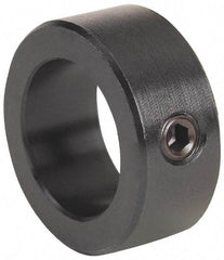 Climax Metal Products - 3-5/8" Bore, Steel, One Piece Solid Set Screw Collars - 5" Outside Diam, 1-1/8" Wide - Americas Industrial Supply