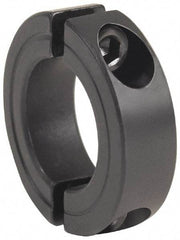 Climax Metal Products - 3-1/8" Bore, Steel, Two Piece Clamping Shaft Collar - 4-1/2" Outside Diam, 7/8" Wide - Americas Industrial Supply