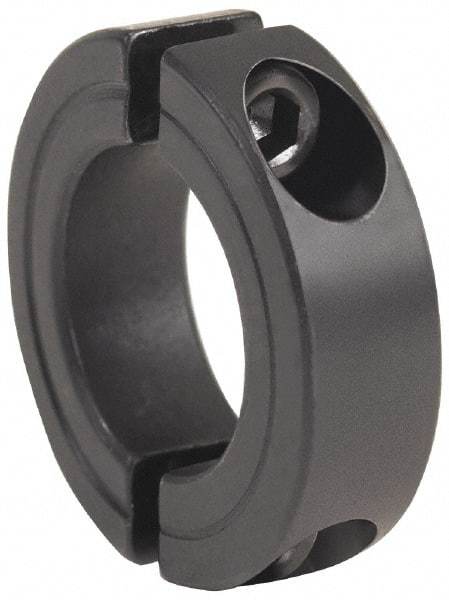 Climax Metal Products - 3-7/8" Bore, Steel, Two Piece Clamping Shaft Collar - 5-1/4" Outside Diam, 7/8" Wide - Americas Industrial Supply