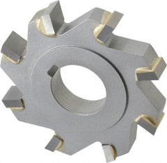 Made in USA - 3" Diam x 1/2" Width of Cut, 8 Teeth, Carbide Tipped Side Milling Cutter - Straight Teeth, Uncoated - Americas Industrial Supply