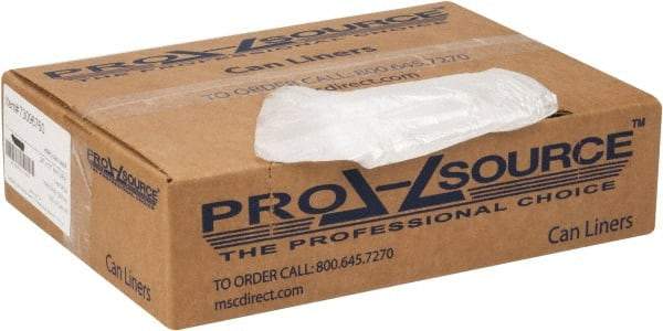 PRO-SOURCE - 0.2 mil Thick, Household/Office Trash Bags - 24" Wide x 31" High, Clear - Americas Industrial Supply