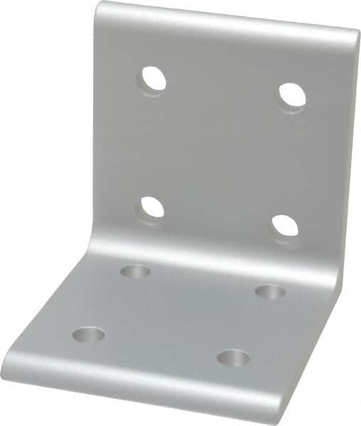 80/20 Inc. - 2.81" Wide, 3" High, Open Shelving 8 Hole Inside Corner Bracket - Aluminum, 3" Deep, Use with Series 15 & Bolt Kit 3320 - Americas Industrial Supply