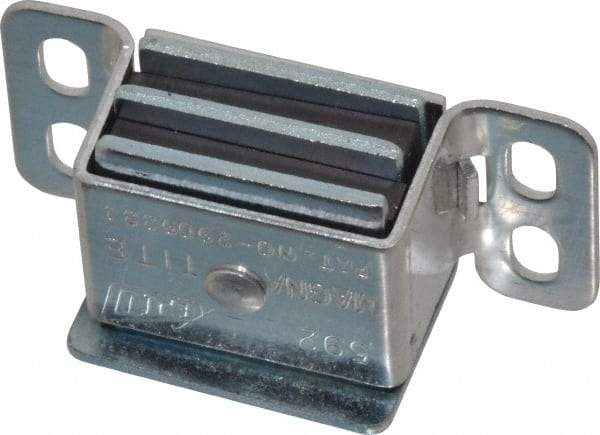 80/20 Inc. - 2.1" Long x 1.1" Wide x 0.56" High, Extruded Aluminum Magnetic Door Catch - 1.14" Long Strike, 0.89" Wide Strike - Americas Industrial Supply