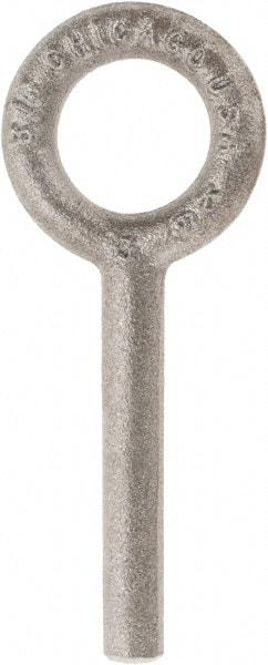 Gibraltar - Steel, Fixed Blank Lifting Eye Bolt - 2-1/2" Shank, No Shoulder - Americas Industrial Supply