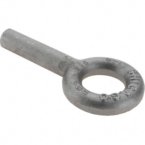 Gibraltar - Forged Steel, Fixed Blank Lifting Eye Bolt - 3" Shank, No Shoulder - Americas Industrial Supply