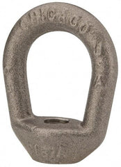 Gibraltar - 1,240 Lb Capacity, 3/8-16 Thread, Self Colored, Carbon Steel Regular Duty Lifting Eye Nut - Grade C-1030, 2-1/16" High, 1" Inside & 1-5/8" Outside Eye Diam, 1-5/8" Bell/Base Width - Americas Industrial Supply