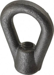 Gibraltar - 3,600 Lb Capacity, 1/2-13 Thread, Self Colored, Carbon Steel Heavy Duty Lifting Eye Nut - Grade C-1030, 3" High, 1-1/8" Inside & 2" Outside Eye Diam, 2" Bell/Base Width - Americas Industrial Supply