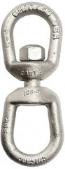 Gibraltar - 3, 600 Lbs. Load Limit, 6-3/8 Inches Long x 1/2 Inch Diameter Oval Eye Swivel - 1-1/2 Inch Inside Width, 2-1/2 Inch Outside Width, 5/8 Inch Pin Diameter, 5-3/8 Inch Reach, 2 Inch Lower Eye Inside Height, 1-3/16 Inch Upper Eye Inside Height - Americas Industrial Supply