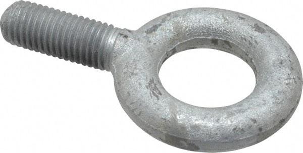 Gibraltar - 6,000 Lb Capacity, Forged Steel, 3/4-10 Thread, Fixed Lifting Eye Bolt - Fully Threaded, 2" Shank, 2" Thread Length, No Shoulder - Americas Industrial Supply