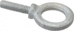 Gibraltar - 900 Lb Capacity, Forged Steel, 5/16-18 Thread, Fixed Lifting Eye Bolt - Fully Threaded, 1-1/8" Shank, 1-1/8" Thread Length, Shoulder - Americas Industrial Supply