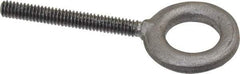 Gibraltar - 500 Lb Capacity, Forged Steel, 1/4-20 Thread, Fixed Lifting Eye Bolt - Fully Threaded, 2" Shank, 2" Thread Length, No Shoulder - Americas Industrial Supply