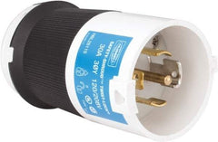 Hubbell Wiring Device-Kellems - 120/208 VAC, 30 Amp, L21-30P Configuration, Industrial Grade, Self Grounding Plug - 3 Phase, 4 Poles, IP20, 0.35 to 1.15 Inch Cord Diameter - Americas Industrial Supply