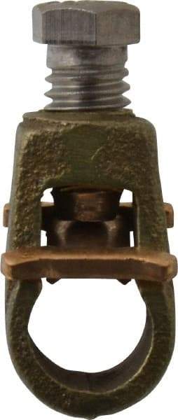 Thomas & Betts - 2 to 8 (Solid) AWG Compatible Single-Nut Rod Clamp - Copper Alloy, 1-13/16" OAL, CSA Certified & RoHS Compliant - Americas Industrial Supply