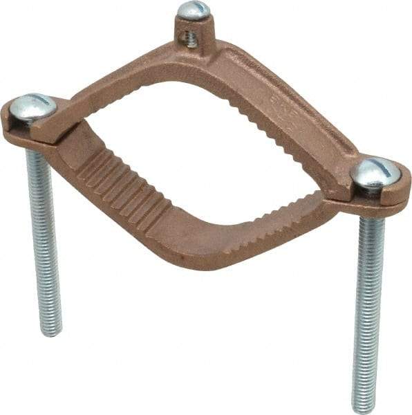 Thomas & Betts - 4 to 10 (Solid) AWG Compatible Dual-Nut Rod Clamp - Bronze, 6-5/16" OAL, RoHS Compliant, UL File E3060, UL Listed - Americas Industrial Supply