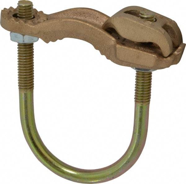 Thomas & Betts - 4 to 4/0 AWG Compatible U-bolt Rod Clamp - Bronze, CSA Certified, UL File E3060, UL Listed - Americas Industrial Supply