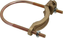 Thomas & Betts - 4 to 4/0 AWG Compatible U-bolt Rod Clamp - Bronze, CSA Certified, UL File E3060, UL Listed - Americas Industrial Supply