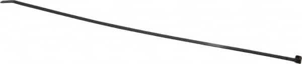 Thomas & Betts - 14.1" Long Black Nylon Standard Cable Tie - 50 Lb Tensile Strength, 1.35mm Thick, 1-1/4" Max Bundle Diam - Americas Industrial Supply