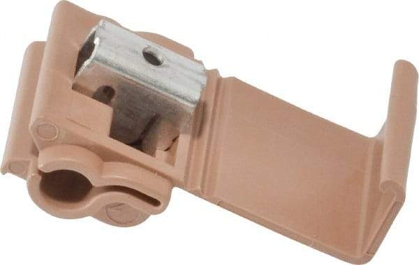 3M - 12 to 10 AWG, Brown, IDC, Run & Tap Quick Splice Connector - 2 Wires - Americas Industrial Supply