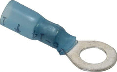 3M - 16-14 AWG Partially Insulated Crimp Connection Circular Ring Terminal - 1/4" Stud, 1.1" OAL x 0.47" Wide, Copper Contact - Americas Industrial Supply