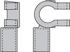 Noco - Automotive Battery 3/0 Right Elbow Terminal - Negative Polarity - Americas Industrial Supply