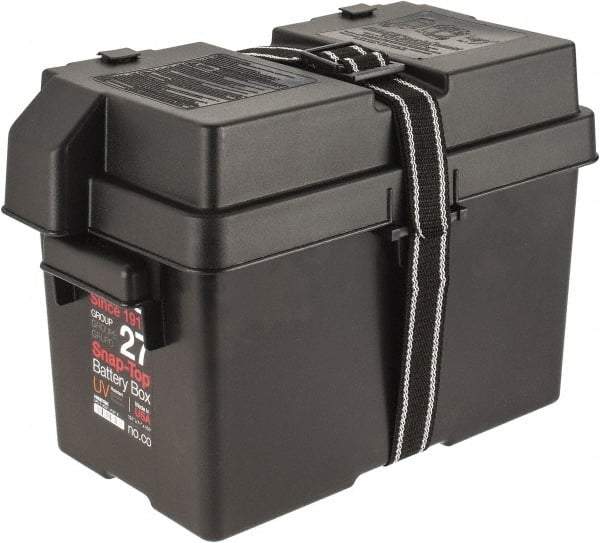 Noco - Group 27 Automotive Battery Box - 17-3/4" Outside Length x 10-1/8 Width x 10-1/2 Height, 14-1/2" Inside Length x 7-7/8 Width x 10-3/4 Height - Americas Industrial Supply