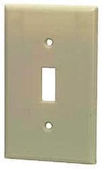 Leviton - 1 Gang, 4-1/2 Inch Long x 2-3/4 Inch Wide, Standard Outlet Wall Plate - Americas Industrial Supply