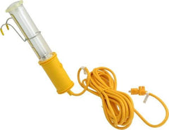 Made in USA - 13 Watt, Electric, Fluorescent Portable Handheld Work Light - 25' Cord, 1 Head - Americas Industrial Supply