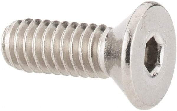 Value Collection - #8-32 UNC Hex Socket Drive, 82° Flat Screw - Grade 316 Stainless Steel, 1/2" OAL - Americas Industrial Supply