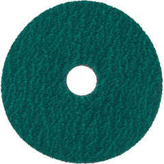Standard Abrasives - 5" Diam 7/8" Hole 36 Grit Fiber Disc - Very Coarse Grade, Zirconia Alumina, 18,000 Max RPM, Series Z - Americas Industrial Supply