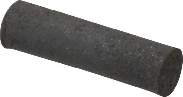 Made in USA - 1/4" Max Diam x 7/8" Long, Cylinder, Rubberized Point - Medium Grade, Silicon Carbide, 1/16" Arbor Hole, Unmounted - Americas Industrial Supply