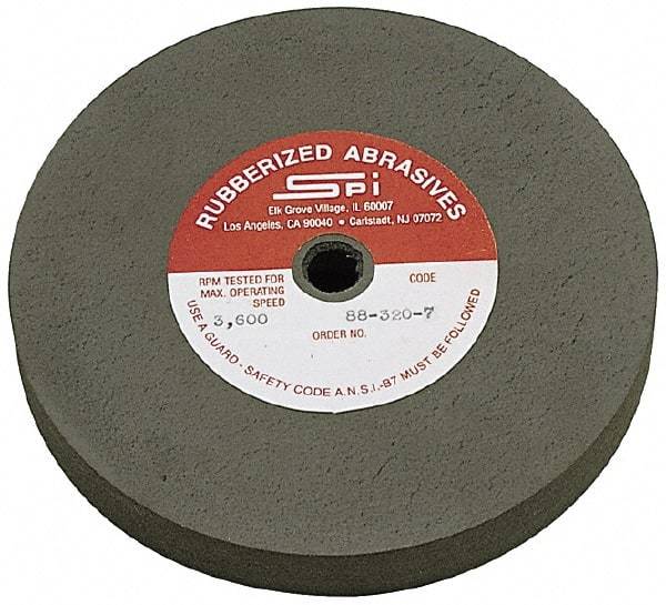 Made in USA - 6" Diam x 1/2" Hole x 3/4" Thick, 80 Grit Surface Grinding Wheel - Aluminum Oxide/Silicon Carbide Blend, Medium Grade, 3,600 Max RPM - Americas Industrial Supply