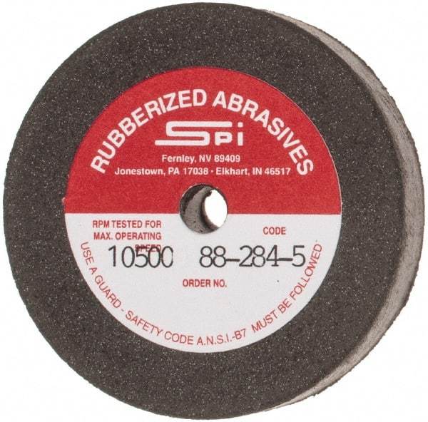 Made in USA - 2" Diam x 1/4" Hole x 3/8" Thick, 80 Grit Surface Grinding Wheel - Aluminum Oxide/Silicon Carbide Blend, Medium Grade, 10,500 Max RPM - Americas Industrial Supply