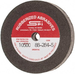 Made in USA - 2" Diam x 1/4" Hole x 3/8" Thick, 80 Grit Surface Grinding Wheel - Aluminum Oxide/Silicon Carbide Blend, Medium Grade, 10,500 Max RPM - Americas Industrial Supply