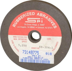 Made in USA - 4" Diam x 1/2" Hole x 3/8" Thick, 80 Grit Surface Grinding Wheel - Aluminum Oxide/Silicon Carbide Blend, Medium Grade, 5,250 Max RPM - Americas Industrial Supply