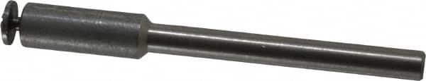 Made in USA - 1/8" Shank Rubberized Abrasive Point Mandrel - 1/16" Hole Compatibility, for Small Wheels - Americas Industrial Supply