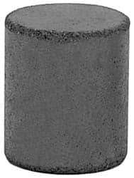 Made in USA - 1" Max Diam x 1-1/2" Long, Cylinder, Rubberized Point - Fine Grade, Silicon Carbide, 1/4" Arbor Hole, Unmounted - Americas Industrial Supply