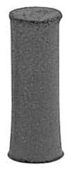 Made in USA - 1/4" Max Diam x 7/8" Long, Cylinder, Rubberized Point - Coarse Grade, Silicon Carbide, 1/16" Arbor Hole, Unmounted - Americas Industrial Supply