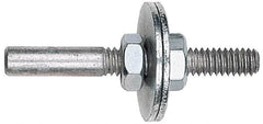 Made in USA - 1/4" Shank Rubberized Abrasive Point Mandrel - 1/4" Hole Compatibility, for Small Wheels - Americas Industrial Supply