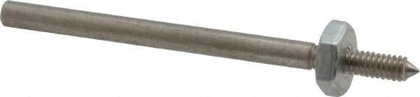 Made in USA - 1/8" Shank Rubberized Abrasive Point Mandrel - 1/8" Hole Compatibility, for Points - Americas Industrial Supply